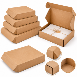 Custom Kraft Mailer Boxes Corrugated Cardboard Packaging Boxes Eco Friendly Shipping Boxes for E-commerce Clothing Gifts - Product Image 3