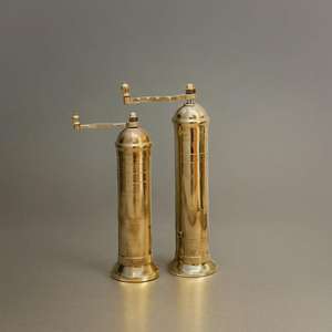 Handmade Technical Brass Salt Shaker And Pepper <b>Grinder</b> Factory Price - Product Image 6