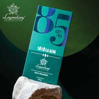 Barra de Chocolate Agridulce 85% Sin Azúcar, Chocolate Negro Sólido de Alta Calidad para Regalos en Caja Personalizada