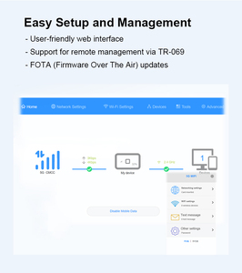 MTK T900 Chip de Bandas de Frecuencia para Interiores, Enrutador WiFi 6 5G CPE R4 con Puerto WAN 1G, Ranura para Tarjeta SIM, Función de Cortafuegos - Product Image 6