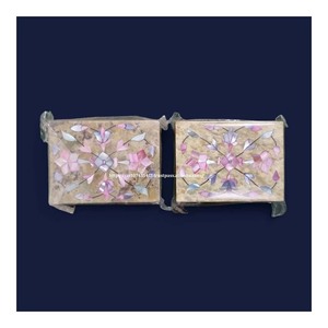 Caja de esteatita de producto superior de calidad pulida brillante Natural con material de nácar, uso para caja de almacenamiento de joyas, artículo de regalo - Product Image 2