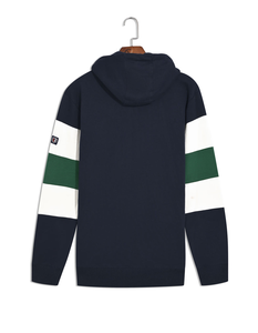 Sweat à capuche pour homme de haute qualité, 100 % coton, respirant, avec logo frontal, poches kangourou, impression personnalisée et poids du tissu - Product Image 4