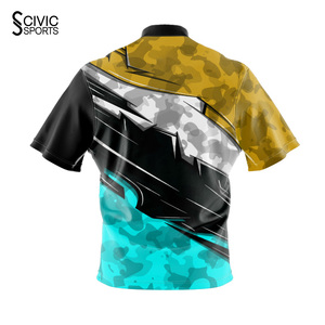 Custom <b>Bowling</b> Jersey Baseball Jerseys Spandex/Cotton Sublimation Printed Breathable High Quality OEM Teamwear for Wholesale - Product Image 6