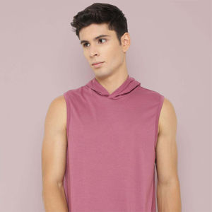 Camiseta Deportiva de Verano sin Mangas para Hombre, Top Corto para Gimnasio, de Algodón/Fibra de Bambú, Secado Rápido, Antibacterial, Transpirable - Product Image 4