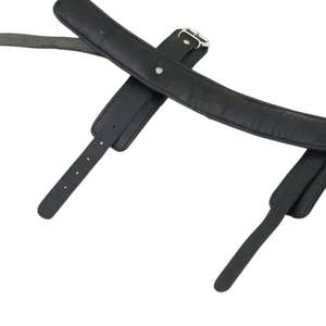 Arnés de sujeción de cuero vacuno con accesorios para muñecas y cuello - Product Image 6