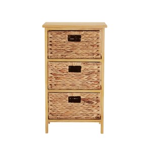 Cómoda de madera con cestas de jacinto de agua para almacenamiento, mueble para el hogar hecho en Vietnam - Product Image 2