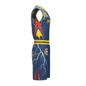 Uniforme de Baloncesto Sublimado Transpirable 100% Poliéster, Personalizado, de Alta Calidad, Ropa Deportiva Unisex para Adultos - Product Image 5