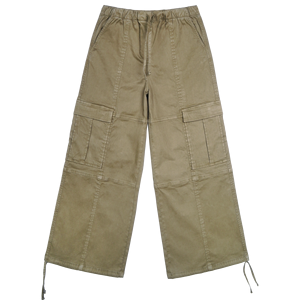 Pantalones Cargo Casuales de Mezclilla para Mujer, Lavables, de Verano, de Color Sólido, de Pierna Ancha, para Uso Diario, Hechos de Forma Sostenible, 7.37 oz - Product Image 2