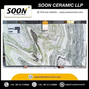 Próximamente en SOON CERAMIC: Losa Grande de Calcita VERDURE WAVE 2, Precio Directo de Fábrica, Pulida, Moderna, Ecológica, Diseño 3D, Rajasthan - Product Image 2