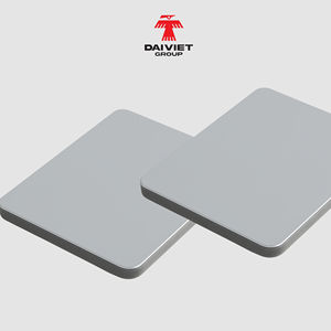 แผงตกแต่งถ่านไม้ไผ่พีวีซีสีเทาขนาด1220x2440มม. ขอบเรียบกันไฟสำหรับห้องนั่งเล่นความหนาแน่น0.57กรัม/cm3 - Product Image 1