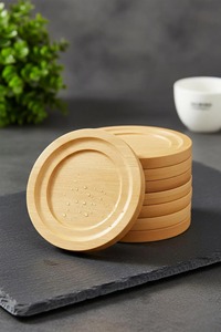 Handcrafted Wooden <b>Coaster</b> <b>Set</b> Stylish Durable and Eco Friendly walnut <b>coasters</b> by crescent crafts - Product Image 6