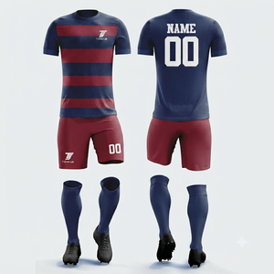 Uniforme de Fútbol de Alta Calidad y Económico, 100% Poliéster, Logotipo Personalizado, Nuevo Uniforme de Club de Fútbol - Product Image 4