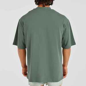 Camiseta de Alta Calidad 100% Algodón 200GSM, Corte Holgado, Hombros Caídos, Estilo Hip Hop para Hombre, con Logotipo Personalizado Impreso, Transpirable - Product Image 6