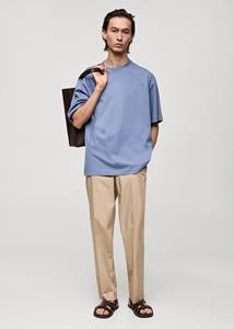 Camiseta Casual de Manga Corta para Hombre, Color Azul Claro, Corte Regular, 100% Algodón, con Logotipo Personalizado - Product Image 5