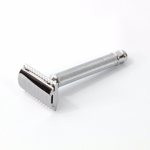 Reusable Metal Eco Biodegradable Facial Safety <b>Razor</b> and <b>Razor</b> Holder Shaving <b>Set</b> for Women - Product Image 2