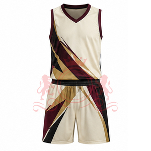 Modern <b>Athletic</b> Sportswear Set With Durable Reversible Basketball Uniform Quick Dry Jersey Shorts For Team Use - Product Image 3