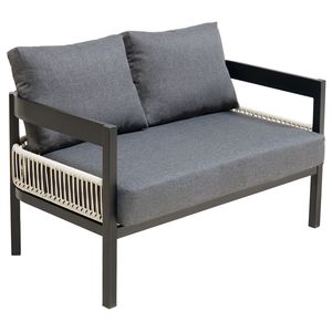 Juego de Sofás de Hierro para Exteriores U_Style, con Mesa y Decoración de Ratán, Resistente al Agua y a la Oxidación, para Jardín, Césped y Espacios Exteriores - Product Image 4