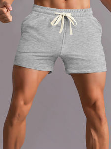 Pantalones Cortos Transpirables para Hombre de Primera Calidad con Logotipo Personalizado, Cintura Elástica con Cordón, Comodidad de Verano, Corte Regular, para Exteriores y Gimnasio - Product Image 6