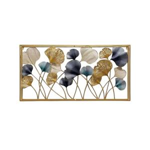 Décoration murale moderne de qualité supérieure, art mural en métal noir et doré en forme de feuille pour chambre à coucher, décoration intérieure, prix abordable - Product Image 5