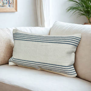 Fundas de Almohada de Verano Estilo Rústico, Plegables, con Rayas en Tonos Neutros, Tejidas, para un Aspecto Elegante, Decorativas - Product Image 3