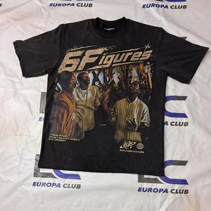 Camisetas de Hombre de Alta Calidad, Transpirables, Estilo Urbano, Lavado Ácido, 100% Algodón, Impresión DTG - Product Image 1