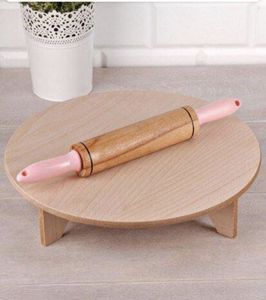 Planche à rouler en bois de qualité supérieure avec rouleau à pâtisserie, outils de cuisine robustes pour la pâte, les pâtisseries, la pizza, les chapatis - Product Image 1