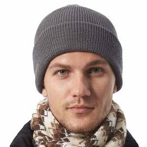 Heavyweight <b>Knit</b> <b>Beanie</b> Hat Warm Stretch Solid Warm Winter Cap Folded Cuff Manufacturer Sportwear <b>Beanie</b> Gym Wear <b>Beanie</b> - Product Image 2