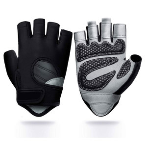 Premium Quality Neoprene Half Finger Gym <b>Gloves</b> Lace-up Closure Unisex Design for Fitness Training Strength Conditioning Daily - Product Image 1