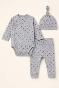 JALBEBE Set Unisex Tutina a Maniche Lunghe e Leggings in Morbido Cotone Modal Spandex, Ecologico, Chiusura con Bottoni, Per Tutte le Stagioni, Neonato - Product Image 3