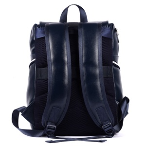 LAGARTO Flap <b>Backpack</b> Navy Blue for Travel Office College & Daily Use Stylish Water Resistant <b>Laptop</b> Bag for Men & Women - Product Image 5