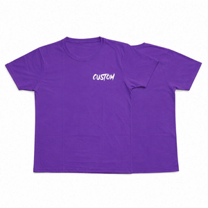 Fashion wear Men Custom purple T Shirt Breathable premium quality Cotton Crew Neck Casual Summer Short Sleeve regular fit - Product Image 1