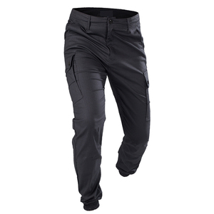 Men's Green Cargo Pants High Waist Multiple Pockets Breathable Workwear Style Straight Fit Midweight Canvas <b>Material</b> - Product Image 6