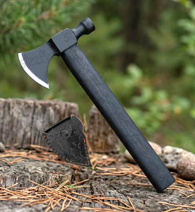 Hacha Vikinga de Acero al Carbono Forjado Personalizada con Mango de Madera de Palisandro, Hacha Tomahawk LARP, el Mejor Regalo con Funda de Cuero Premium - Product Image 1