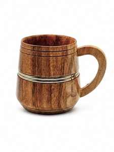 Eco-Friendly Wooden Beer Mug with Customized Colors & Logo Gift Box Packaging Dishwasher & <b>Microwave</b> Safe Wholesale - Product Image 4