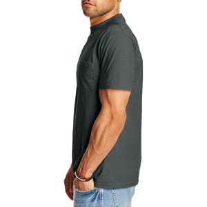 Camiseta de manga corta gris oscuro para hombre con estampado de UFO Forest Moon, corte regular, cuello redondo, camisa informal de algodón tipo jersey - Product Image 5
