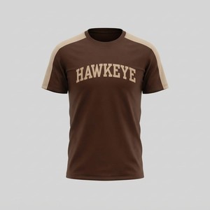 Camiseta Casual de Manga Corta para Hombre Hawk Eye Sports, Corte Regular, Poliéster/Algodón, Alta Calidad, 220g, Impresión Frontal - Product Image 6
