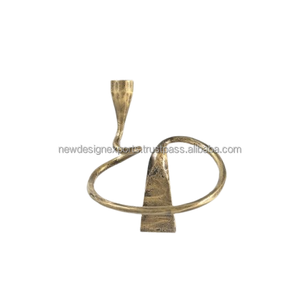 Luxury Organic Silhouette Flameless <b>Candle</b> Holder Hand-Finished Silver <b>Taper</b> Pedestal for Christmas Home Decoration - Product Image 6