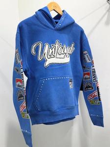 Sweat à capuche zippé pour homme, délavé à l'acide, personnalisé, avec appliqué et broderie vintage - Product Image 6