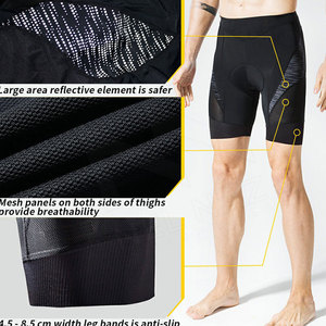 Shorts de sport pour hommes avec logo personnalisé, cordon de serrage, mi-longs, couleur unie, séchage rapide, en tissu mesh, vente en gros, vêtements d'entraînement sportif - Product Image 6
