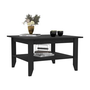 Mesa de centro de una estante con acabado en wengué negro, serie San Jose - Product Image 3