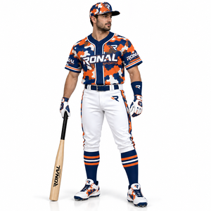 Uniformes de Béisbol con Logotipo Personalizado, Uniformes de Béisbol Sublimados de Alta Calidad, Servicio OEM, Camiseta de Béisbol para Hombre - Product Image 3