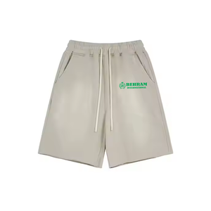 Shorts de bain décontractés en maille unie pour homme, séchage rapide, respirants, écologiques, délavés à l'acide, vente en gros - Product Image 4