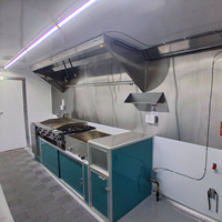 Remolque Comercial de Comida con Ventana Multiservicio, Plancha, Estufa de Gas, Fregadero, Aire Acondicionado y Diseño Personalizado para Negocios de Comida Callejera en Festivales y Ferias