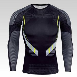 BJJ MMA-ropa de compresión para hombre, ropa de lucha, Jiu Jitsu brasileño de manga larga, Rashguard sublimado - Product Image 2