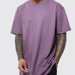 Nuevos Diseños de Camisetas Personalizadas para Hombre con Impresión Bajo Demanda, Camisetas Lisas Amarillas para Hombre, Camisetas Deportivas de Cuello Redondo 100% Algodón OEM - Product Image 5