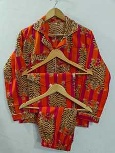 Wholesale Soft Cotton Night Suit Women Pajama Night Dress Sleepwear Dress Bridal Pajama Set Gift <b>Spaghetti</b> <b>Strap</b> Suit Sleepwear - Product Image 3