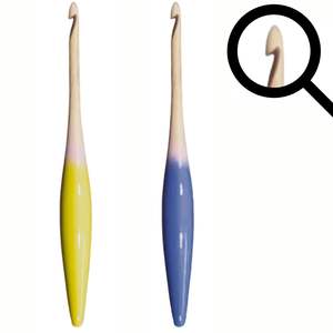 Affordable ergonomic wood semi colored <b>crochet</b> <b>hooks</b> wholesale perfect for businesses seeking eco friendly tools - Product Image 2