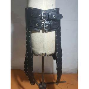 Kilt Romano Gladiador de Cuero Vacuno Negro Auténtico para Hombre, Estilo Club, LARP, Nuevo Diseño 2026 - Product Image 3