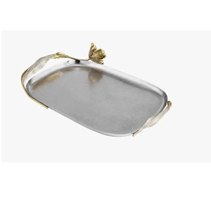 Multi Functional Decorative Dry Fruits Chocolate Metal Tray Dinner <b>Table</b> <b>Decoration</b> Serving Metal Tray Supply By India - Product Image 4