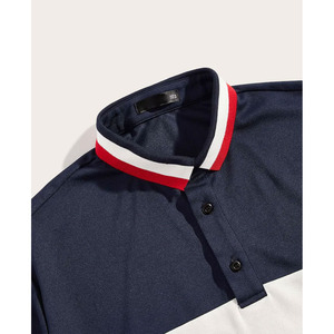 T-shirt décontracté en tissu doux, séchage rapide, anti-boulochage, respirant, écologique, col montant, coupe oversize, 100% coton 180g, 220g - Product Image 2